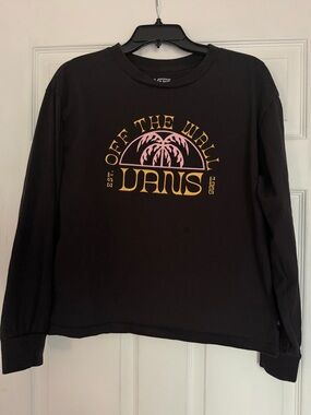 Vans Black T-Shirt with White Logo